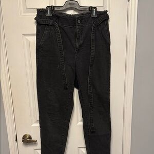 Garage Black High Rise Jeans Fitted Silhouette